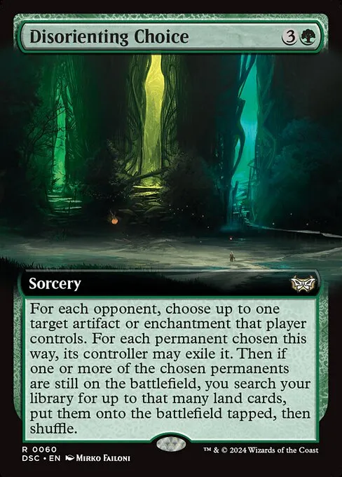 Disorienting Choice · Duskmourn: House of Horror Commander 60/373