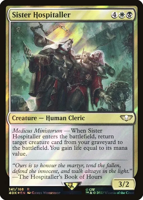 Sister Hospitaller · Warhammer 40,000 Commander 141★/617