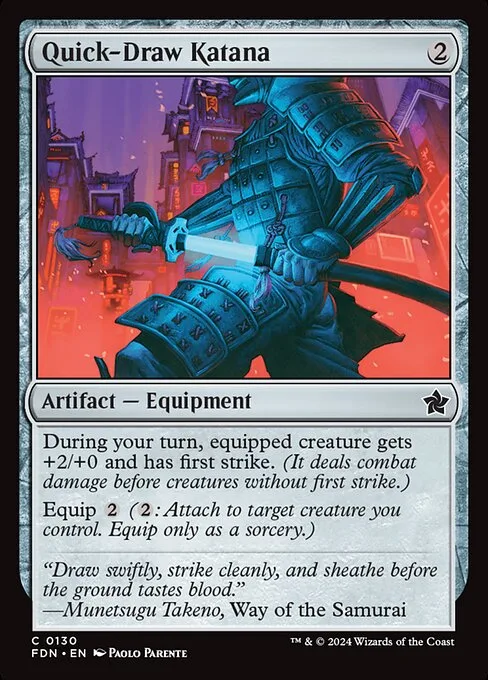 Quick-Draw Katana · Foundations 130/771