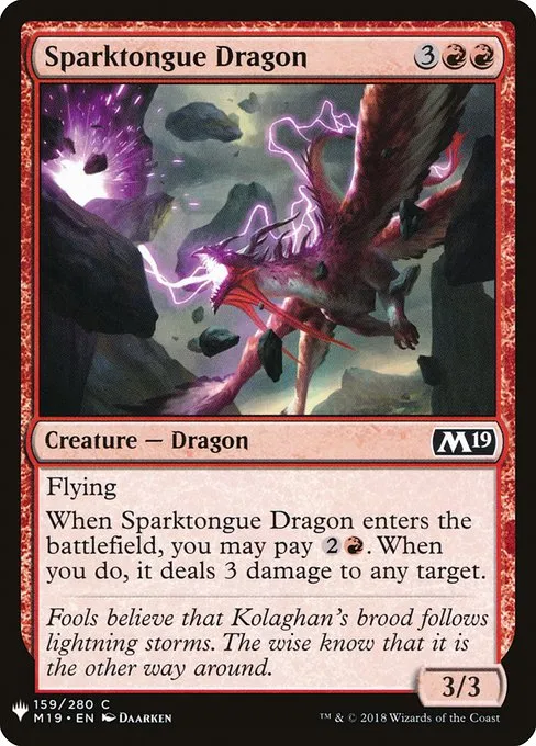 Sparktongue Dragon · The List M19-159/5050