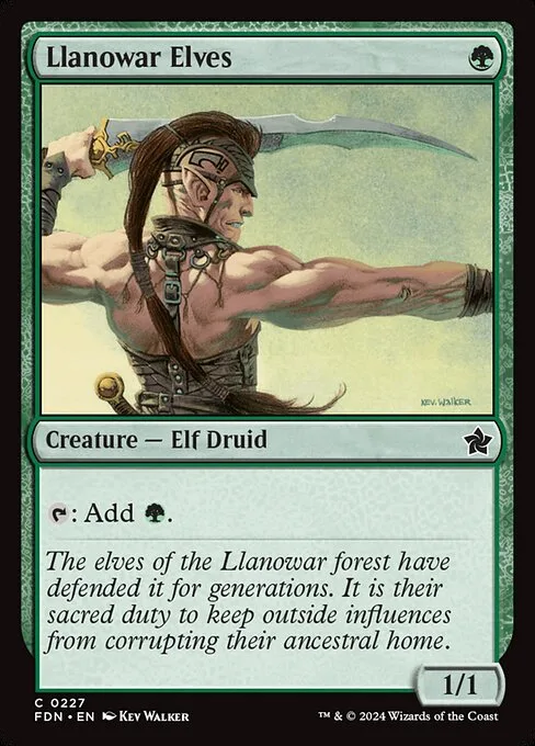 Llanowar Elves · Foundations 227/771