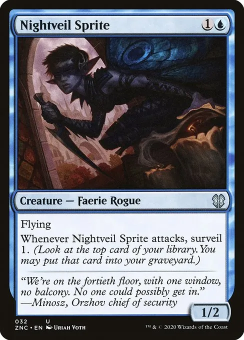 Nightveil Sprite · Zendikar Rising Commander 32/142