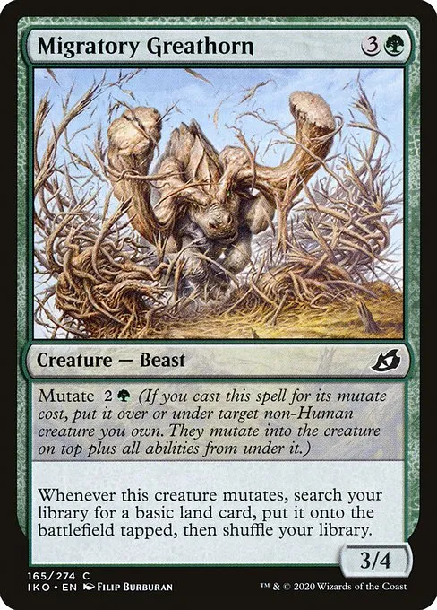 Migratory Greathorn · Ikoria: Lair of Behemoths 165/390
