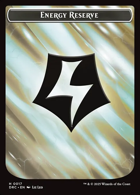 Energy Reserve · Aetherdrift Commander Tokens 17/17