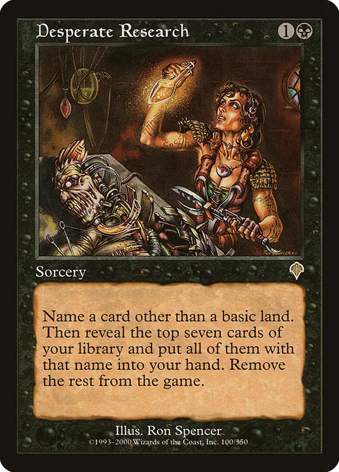 Desperate Research · Invasion 100/354