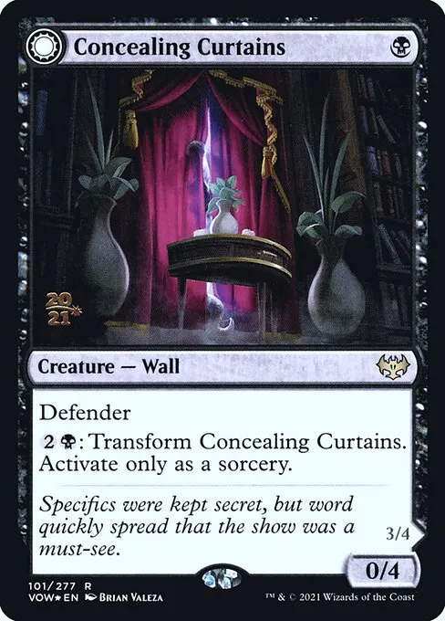 Concealing Curtains // Revealing Eye · Innistrad: Crimson Vow Promos 101s/121