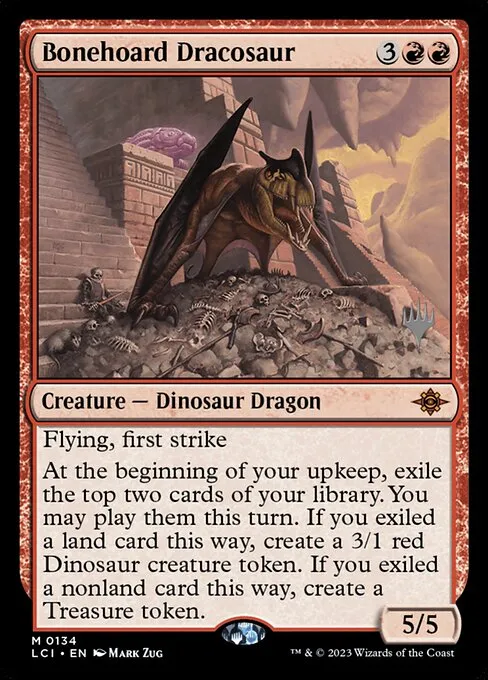 Bonehoard Dracosaur · The Lost Caverns of Ixalan Promos 134p/136