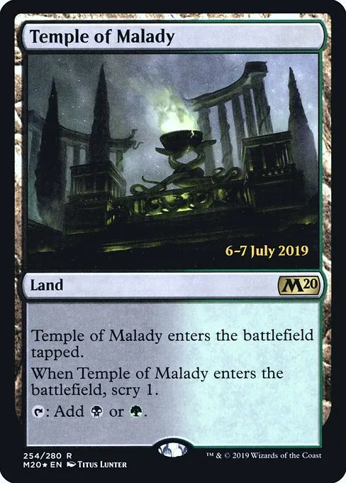 Temple of Malady · Core Set 2020 Promos 254s/144