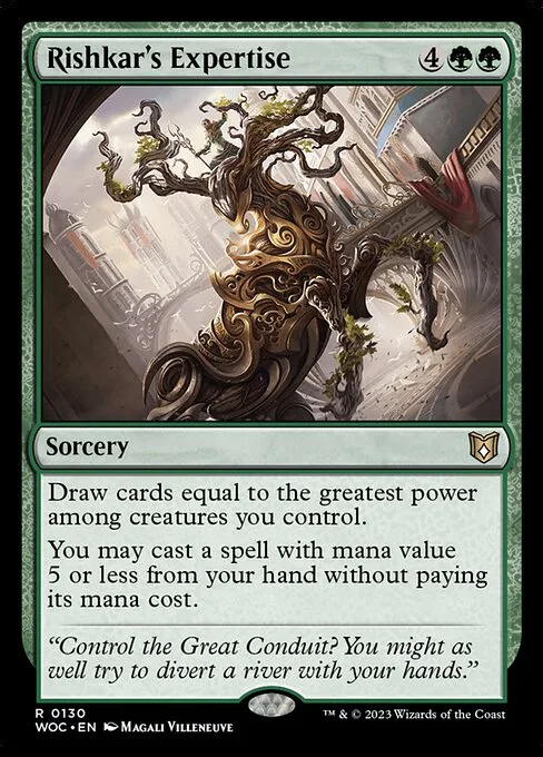 Rishkar's Expertise · Wilds of Eldraine Commander 130/173