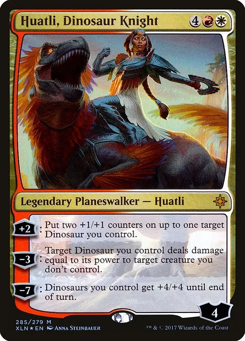 Huatli, Dinosaur Knight · Ixalan 285/289