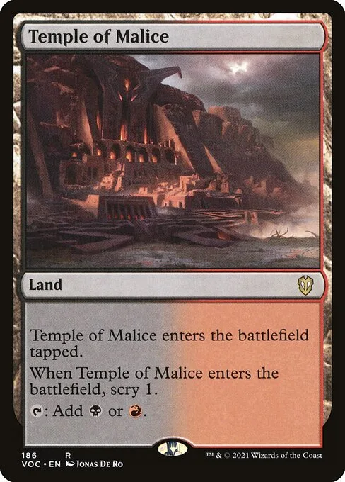 Temple of Malice · Crimson Vow Commander 186/188