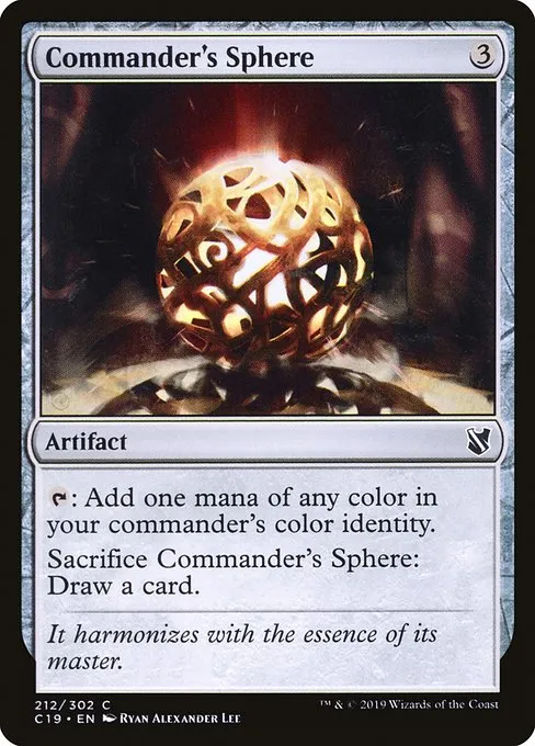 Commander's Sphere · Commander 2019 212/302