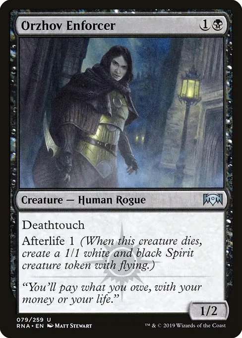 Orzhov Enforcer · Ravnica Allegiance 79/273