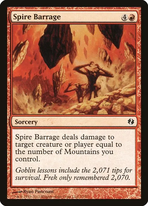 Spire Barrage · Duel Decks: Venser vs. Koth 71/77