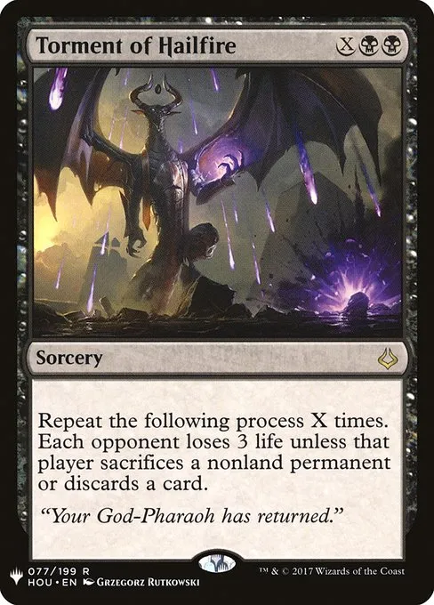 Torment of Hailfire · The List HOU-77/5050