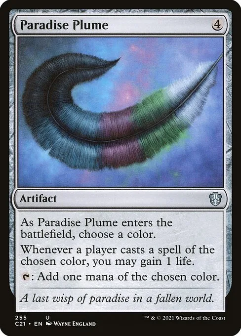 Paradise Plume · Commander 2021 255/409