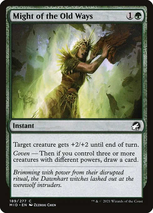 Might of the Old Ways · Innistrad: Midnight Hunt 189/399