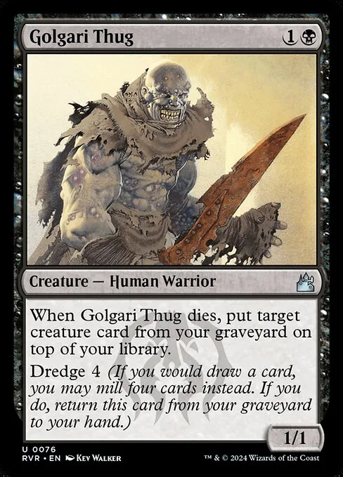 Golgari Thug · Ravnica Remastered 76/531