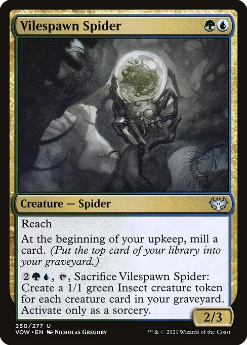 Vilespawn Spider · Innistrad: Crimson Vow 250/423