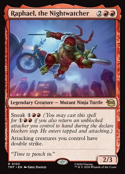 Raphael, the Nightwatcher · Teenage Mutant Ninja Turtles 103/320
