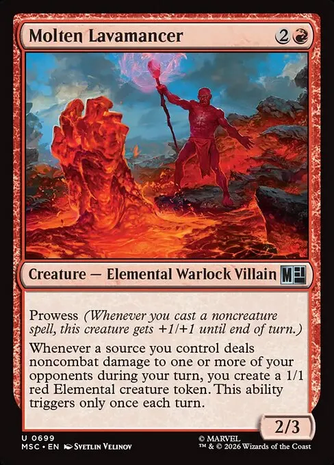 Molten Lavamancer · Marvel Super Heroes Commander 699/9