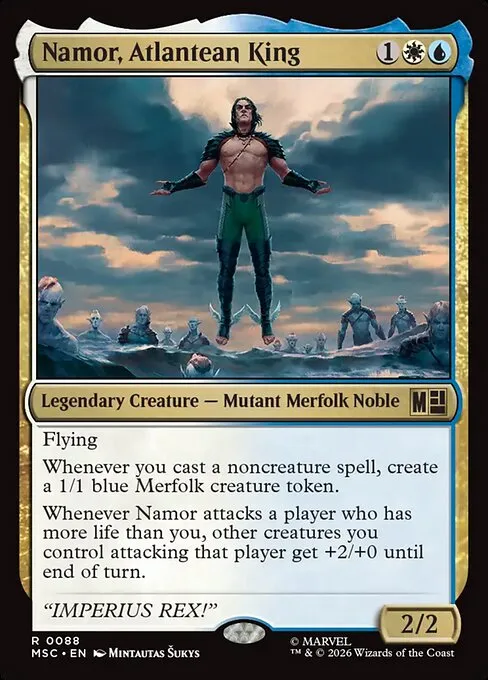 Namor, Atlantean King · Marvel Super Heroes Commander 88/9