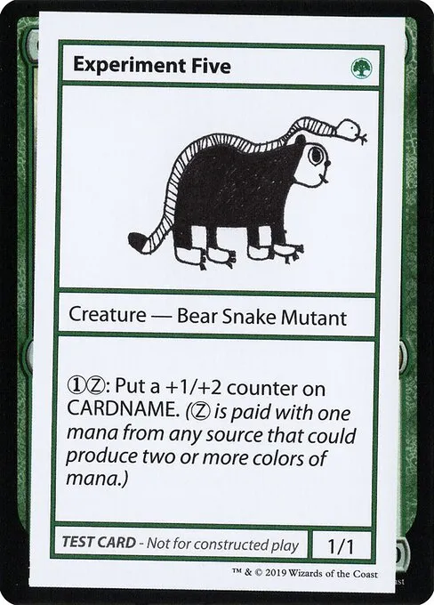 Experiment Five · Mystery Booster Playtest Cards 2021 73/121