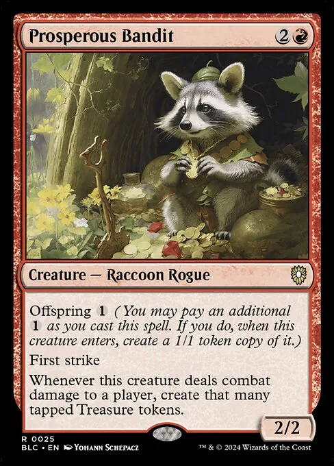 Prosperous Bandit · Bloomburrow Commander 25/356
