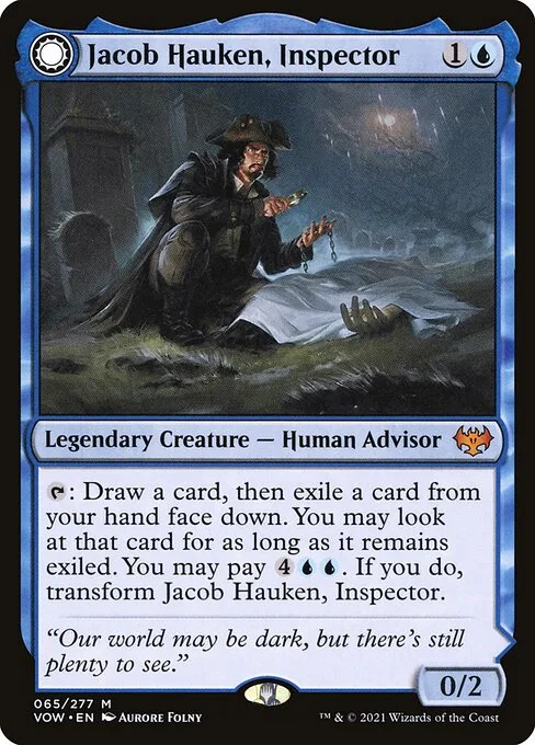 Jacob Hauken, Inspector // Hauken's Insight · Innistrad: Crimson Vow 65/423