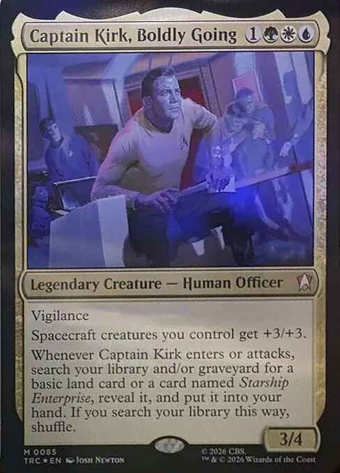 Captain Kirk, Boldly Going · Star Trek Commander 85/1
