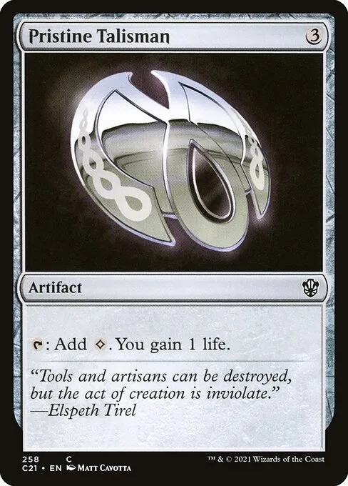 Pristine Talisman · Commander 2021 258/409