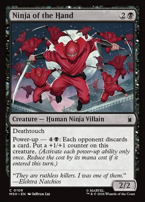 Ninja of the Hand · Marvel Super Heroes 108/24