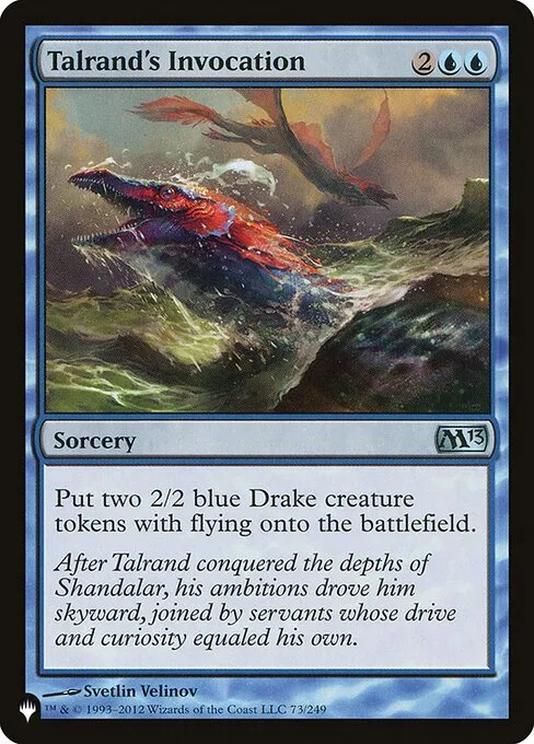 Talrand's Invocation · The List M13-73/5050