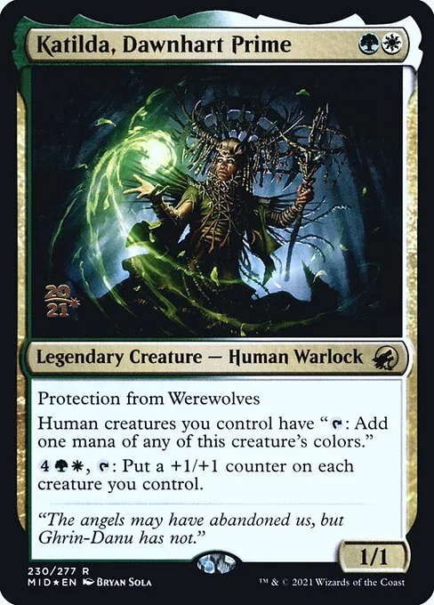 Katilda, Dawnhart Prime · Innistrad: Midnight Hunt Promos 230s/155