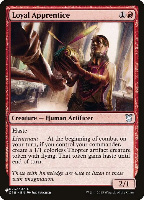 Loyal Apprentice · The List C18-23/5050