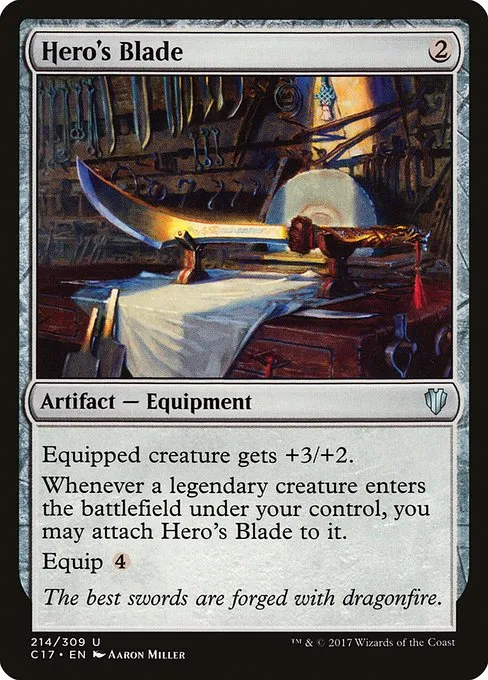 Hero's Blade · Commander 2017 214/309
