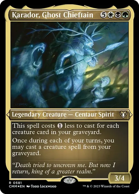Karador, Ghost Chieftain · Commander Masters 581/1067
