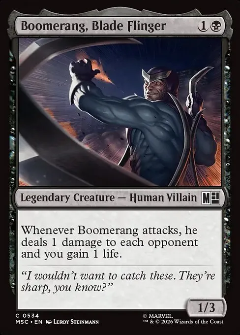 Boomerang, Blade Flinger · Marvel Super Heroes Commander 534/9
