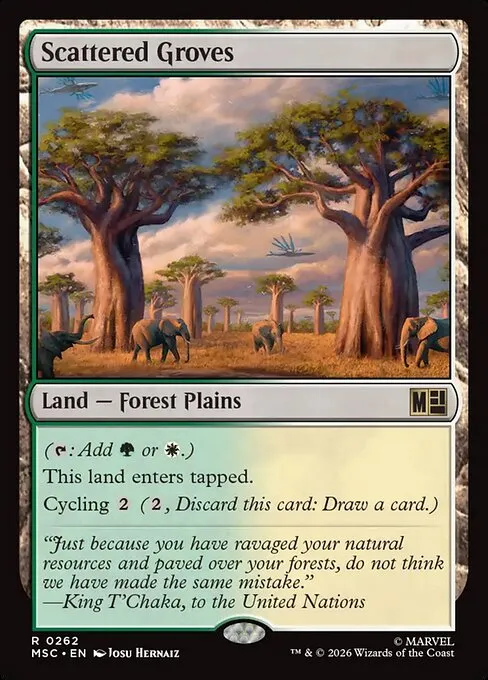 Scattered Groves · Marvel Super Heroes Commander 262/9