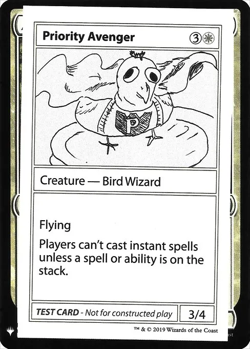 Priority Avenger · Mystery Booster Playtest Cards 2019 9/121