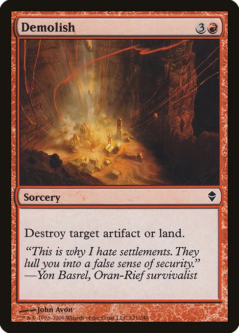 Demolish · Zendikar 121/269