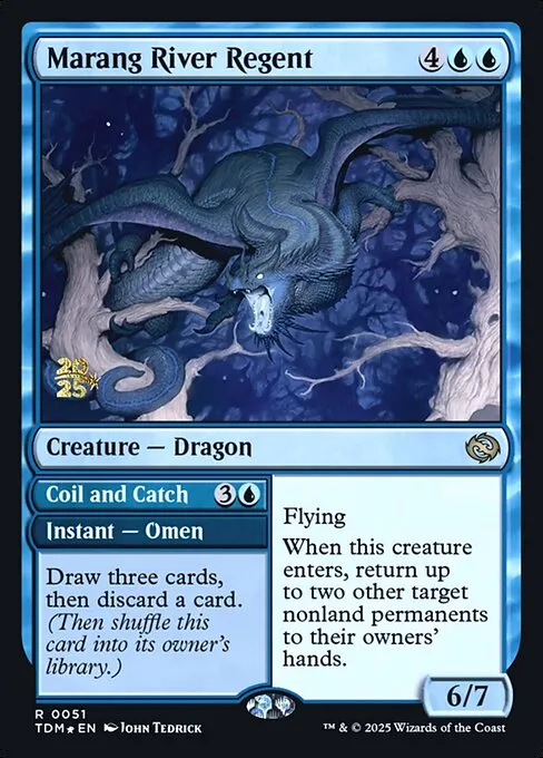 Marang River Regent // Coil and Catch · Tarkir: Dragonstorm Promos 51s/160