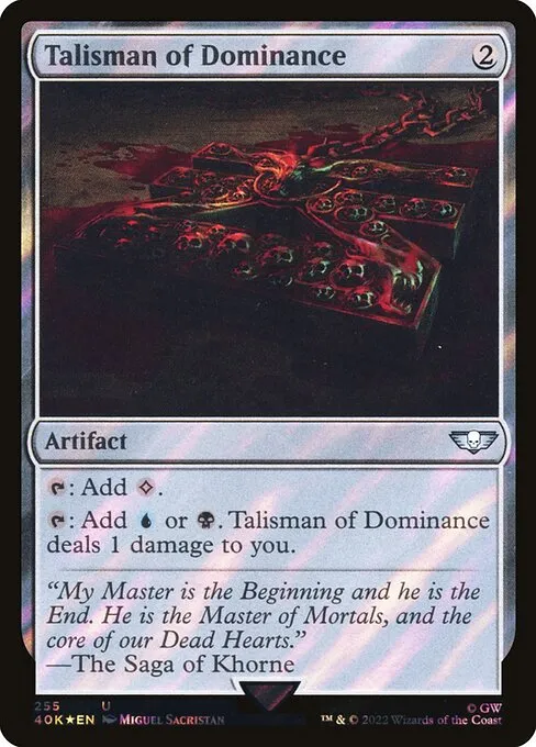 Talisman of Dominance · Warhammer 40,000 Commander 255★/617