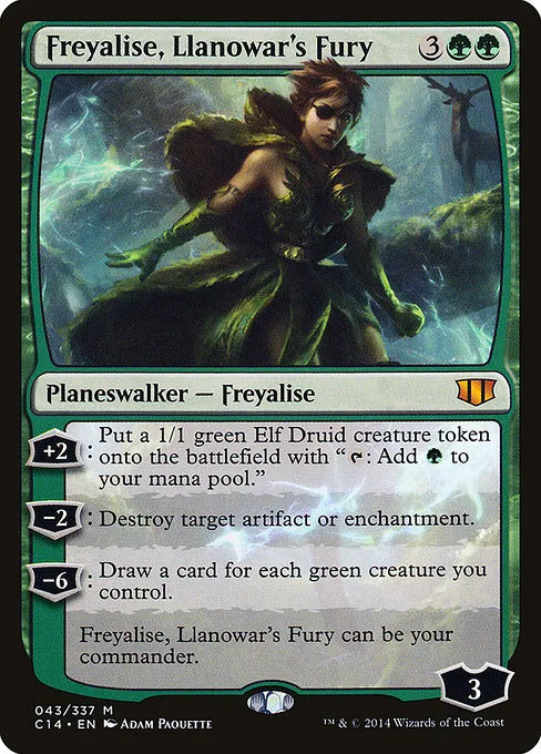 Freyalise, Llanowar's Fury · Commander 2014 43/337