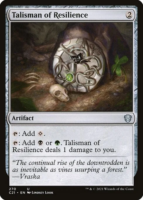 Talisman of Resilience · Commander 2021 270/409