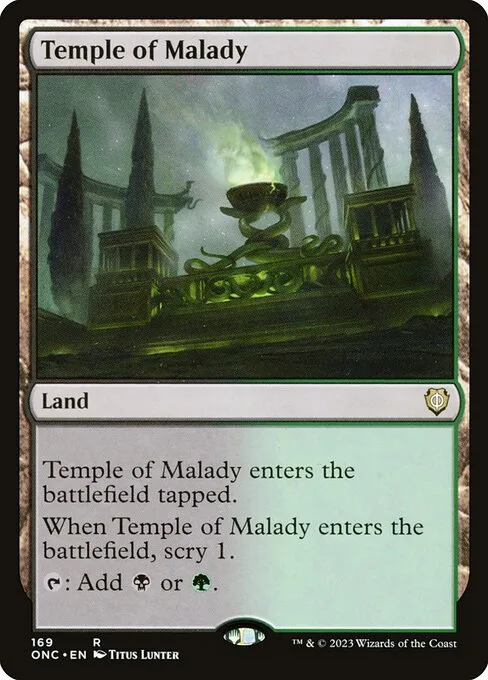 Temple of Malady · Phyrexia: All Will Be One Commander 169/174
