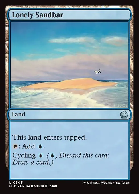 Lonely Sandbar · Foundations Commander 305/3