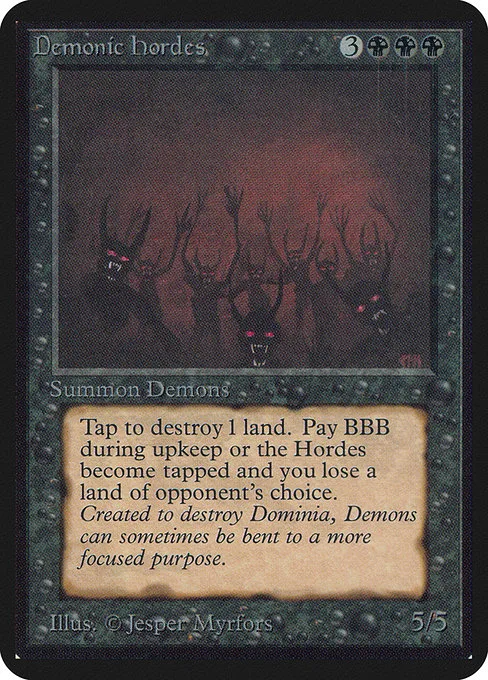 Demonic Hordes · Limited Edition Alpha 103/295