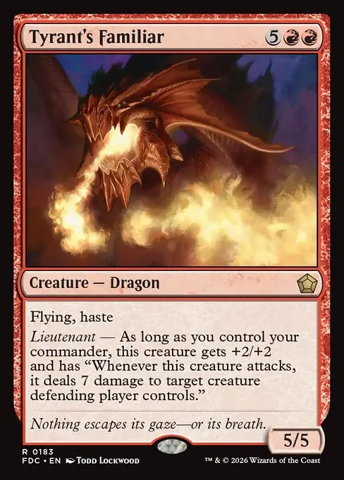 Tyrant's Familiar · Foundations Commander 183/3