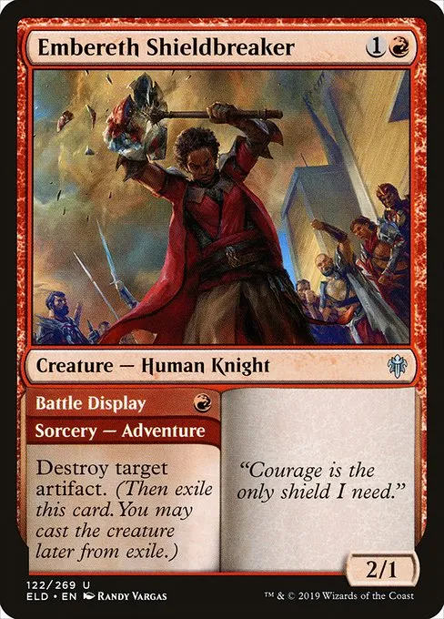 Embereth Shieldbreaker // Battle Display · Throne of Eldraine 122/398